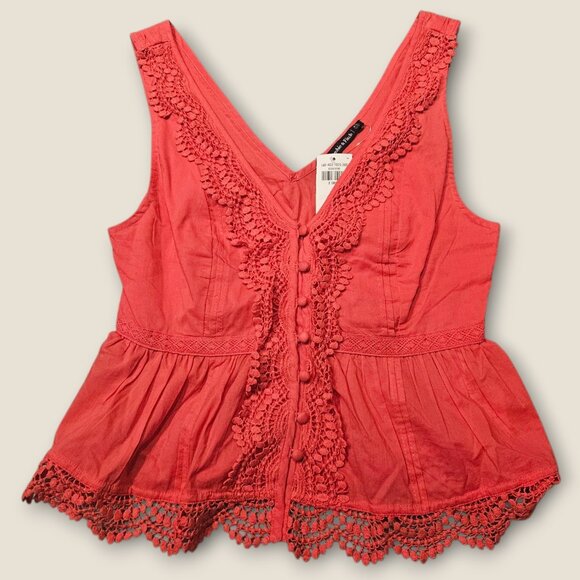 NWT Abercrombie & Fitch Sleeveless Red Top XS - Picture 1 of 6